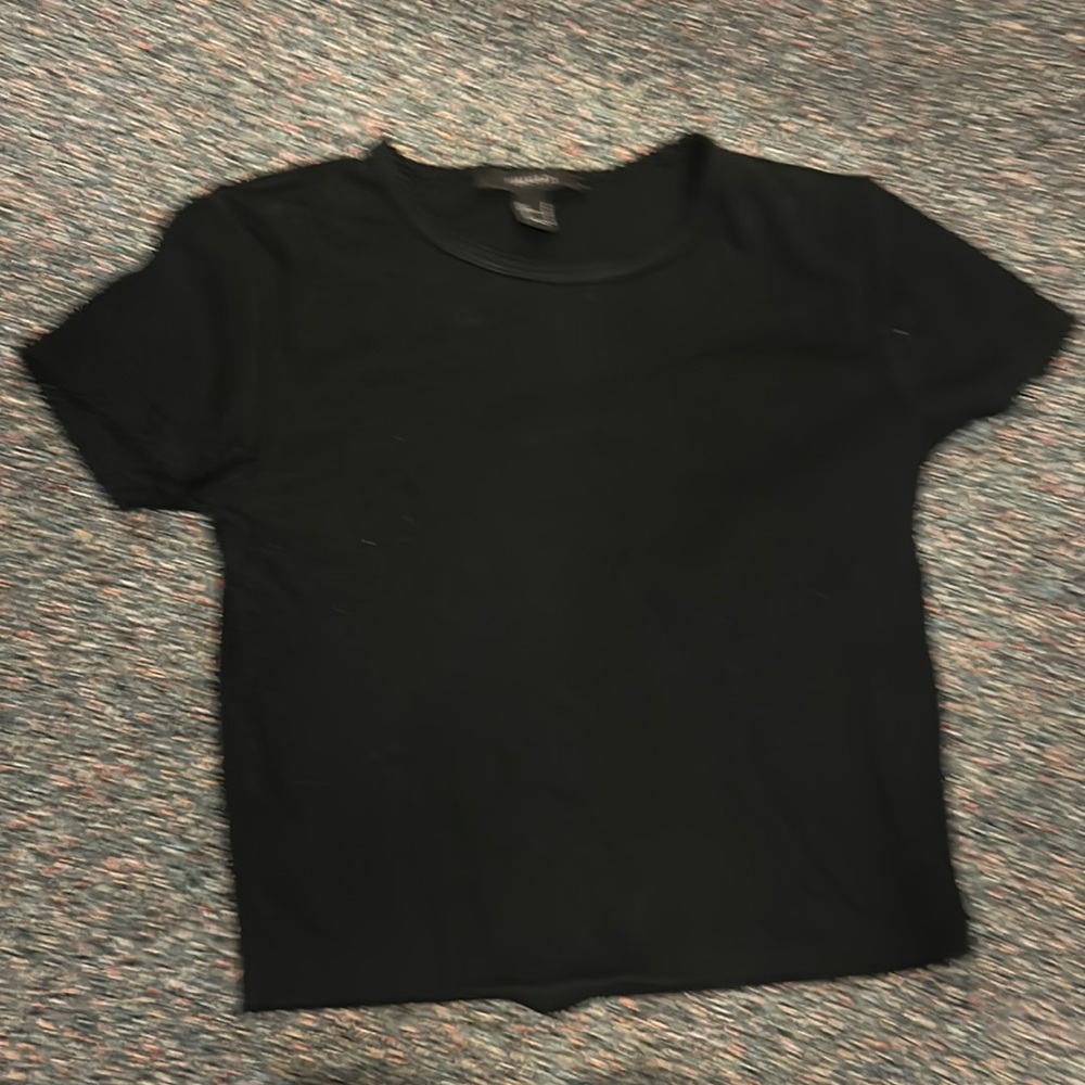 Black crop top